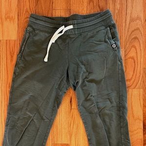 super cozy forest green joggers